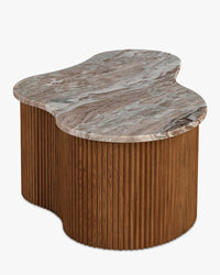 Table basse Isleta - Marbre rouge