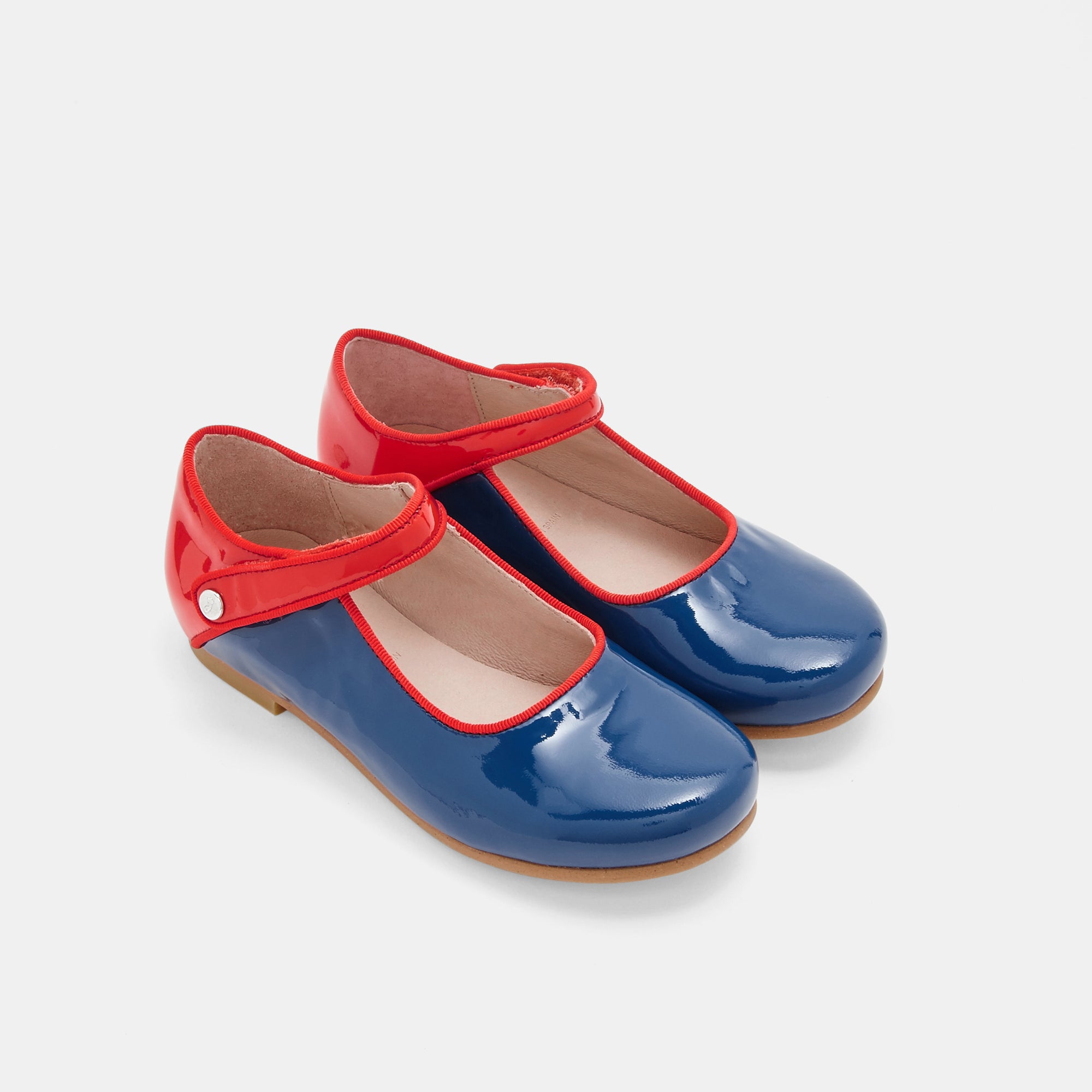 224 QTY / BLEU CHAUSSURES CUIR DANELLE CUIR VERNIS