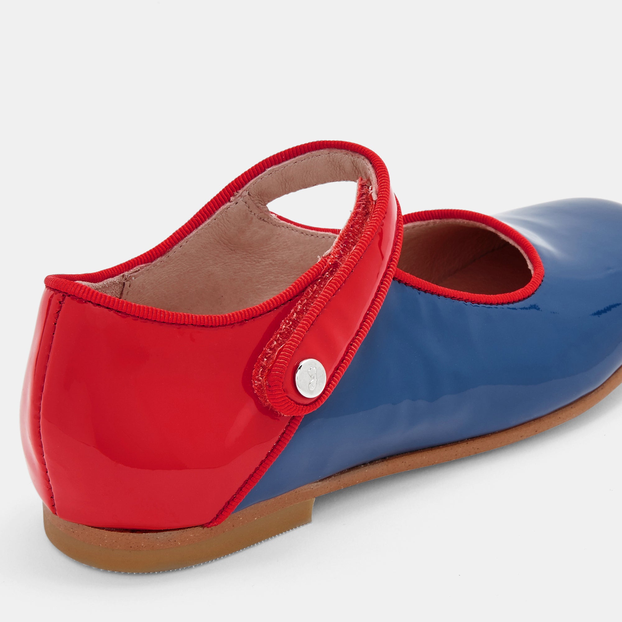 224 QTY / BLEU CHAUSSURES CUIR DANELLE CUIR VERNIS