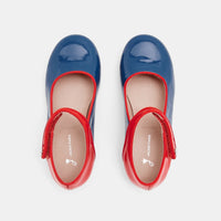 BLEU DANELLE CUIR VERNIS