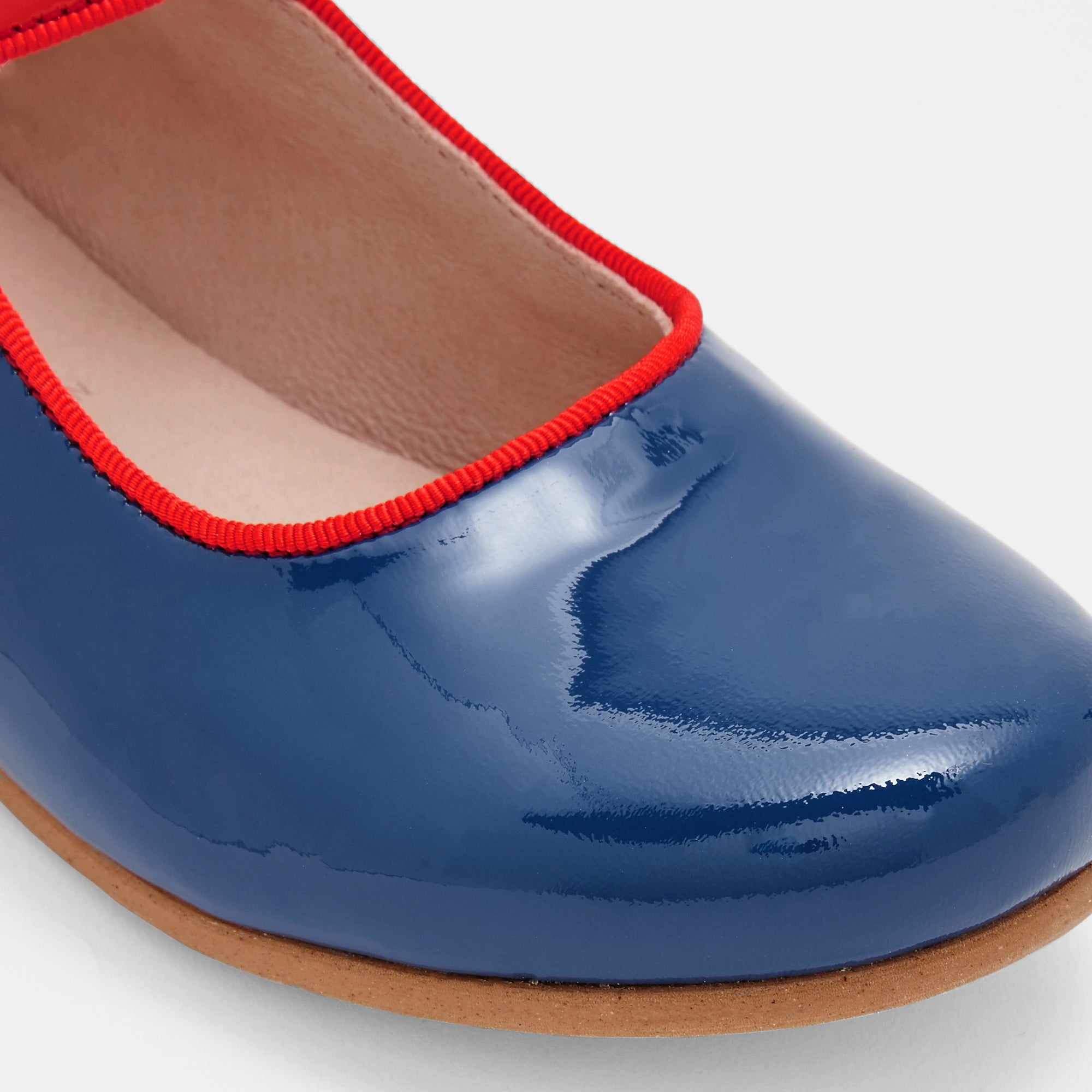 224 QTY / BLEU CHAUSSURES CUIR DANELLE CUIR VERNIS