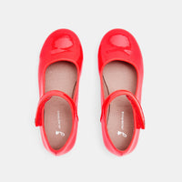 5 QTY / ROSE FLUO CHAUSSURES CUIR DANELLE CUIR VERNIS