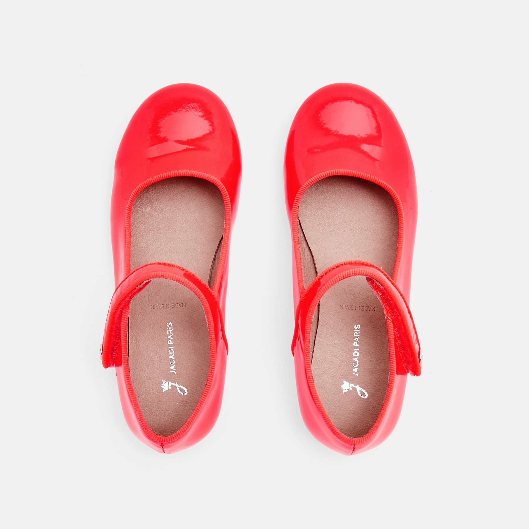 5 QTY / ROSE FLUO CHAUSSURES CUIR DANELLE CUIR VERNIS