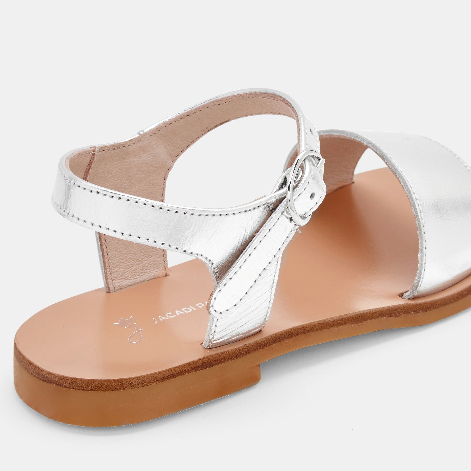 3 QTY / ARGENT CHAUSSURES CUIR BETTY