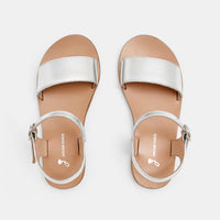 3 QTY / ARGENT CHAUSSURES CUIR BETTY