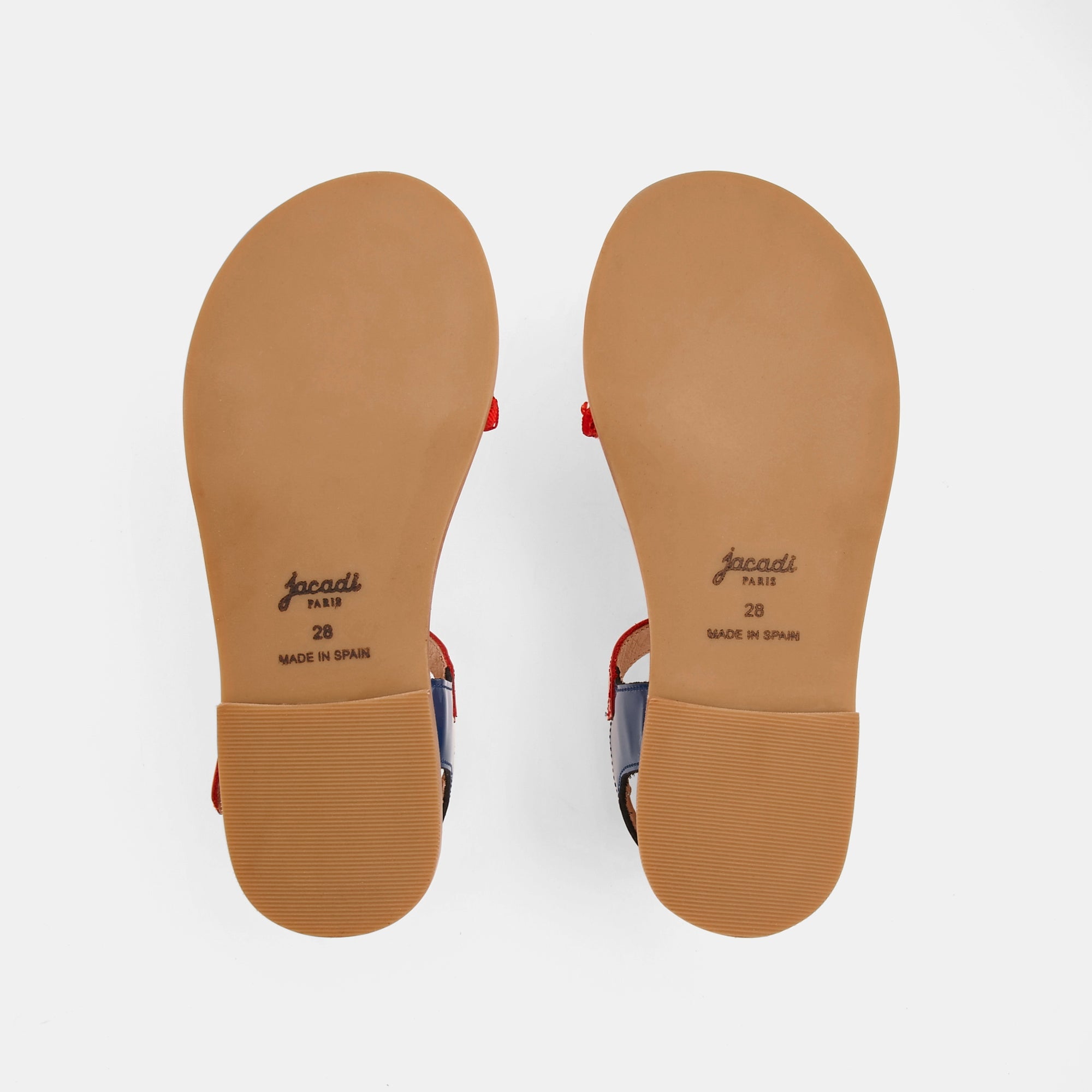 2 QTY / BLANC/ROUGE CHAUSSURES CUIR BETTINA