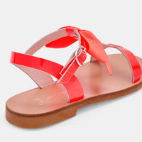 26 QTY / ROSE FLUO CHAUSSURES CUIR MARQUISE