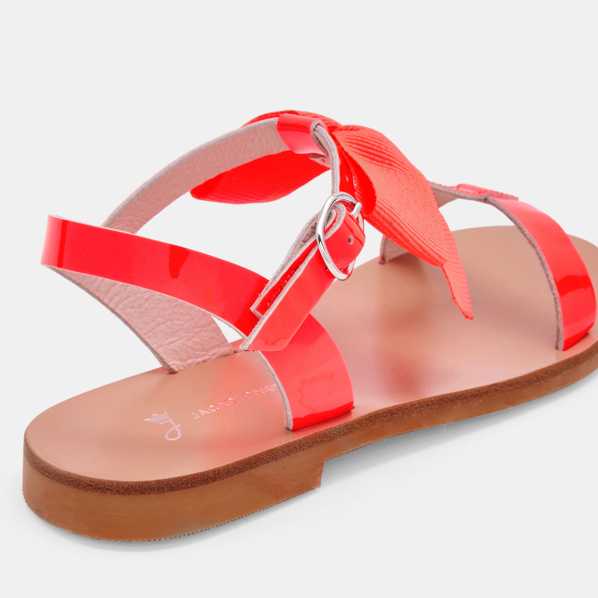 26 QTY / ROSE FLUO CHAUSSURES CUIR MARQUISE