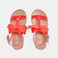26 QTY / ROSE FLUO CHAUSSURES CUIR MARQUISE