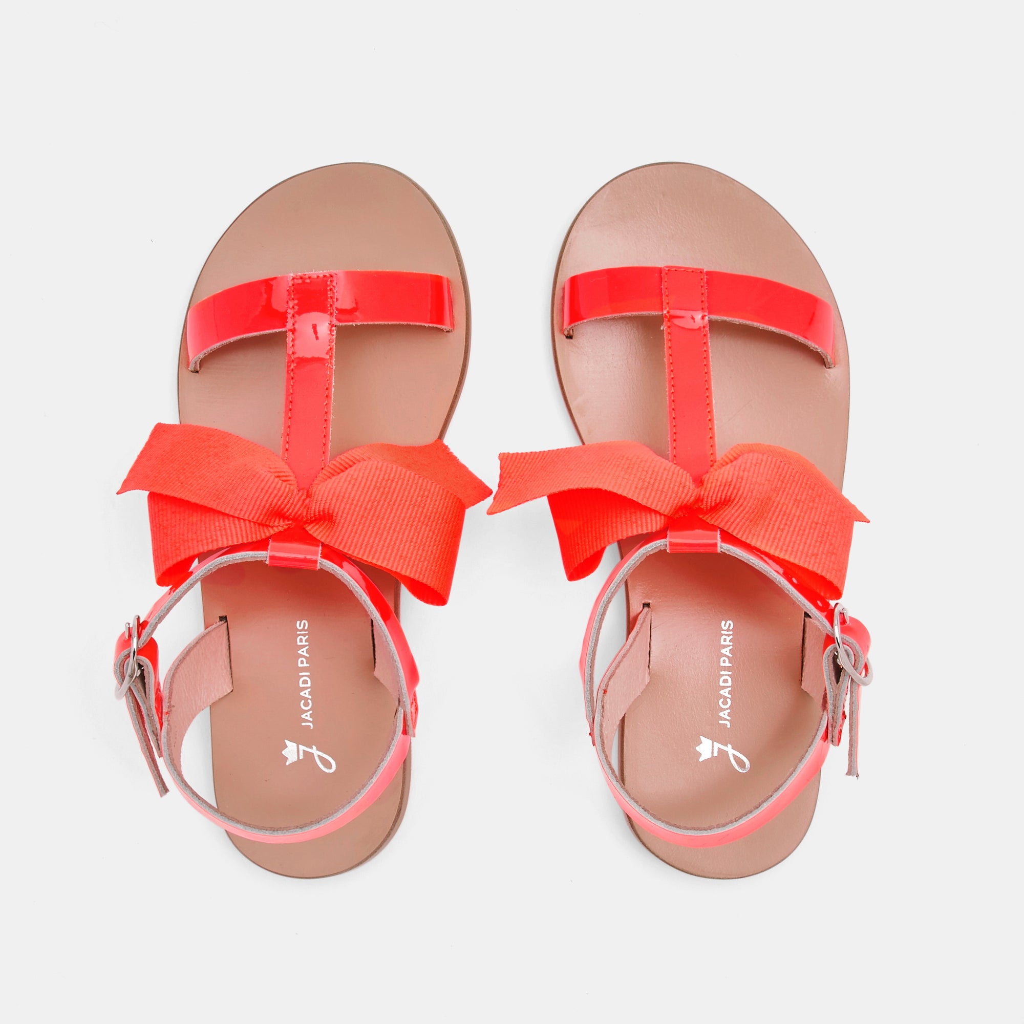 26 QTY / ROSE FLUO CHAUSSURES CUIR MARQUISE