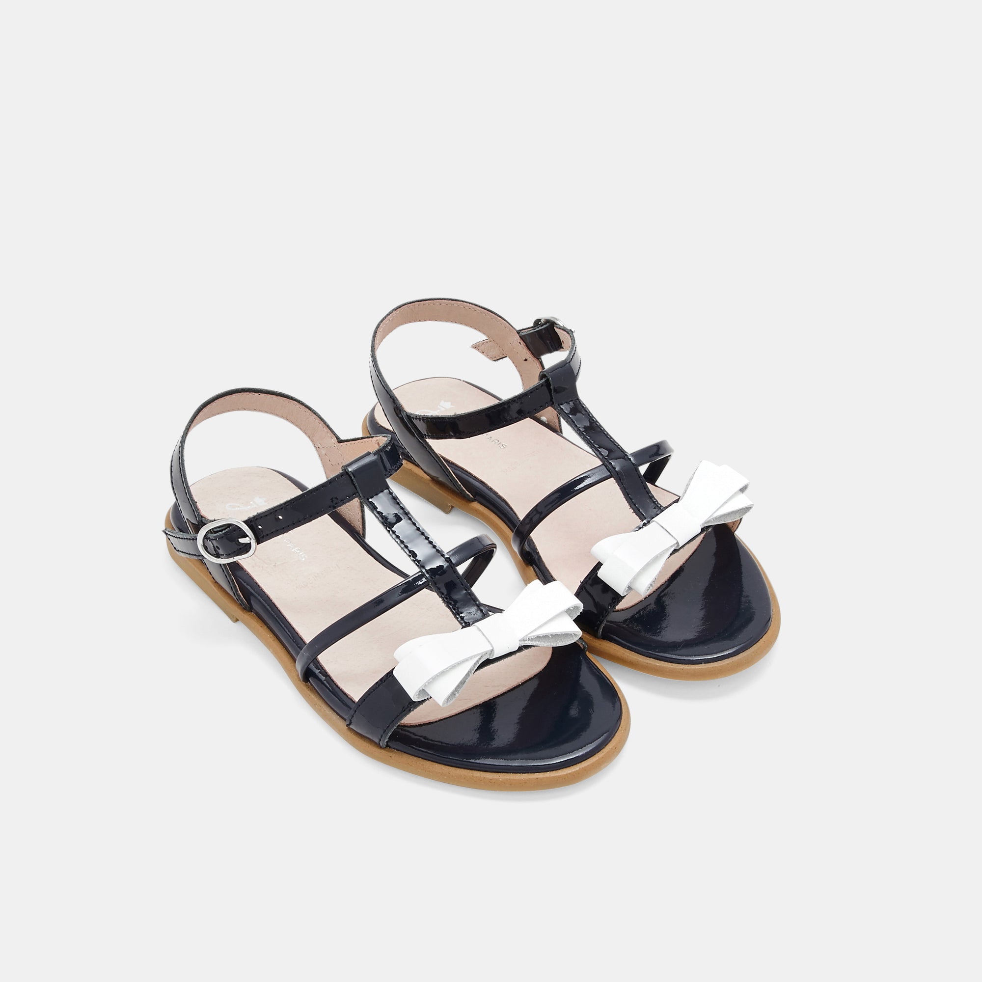 1 QTY / MARINE JACADI CHAUSSURES CUIR BLANDINE