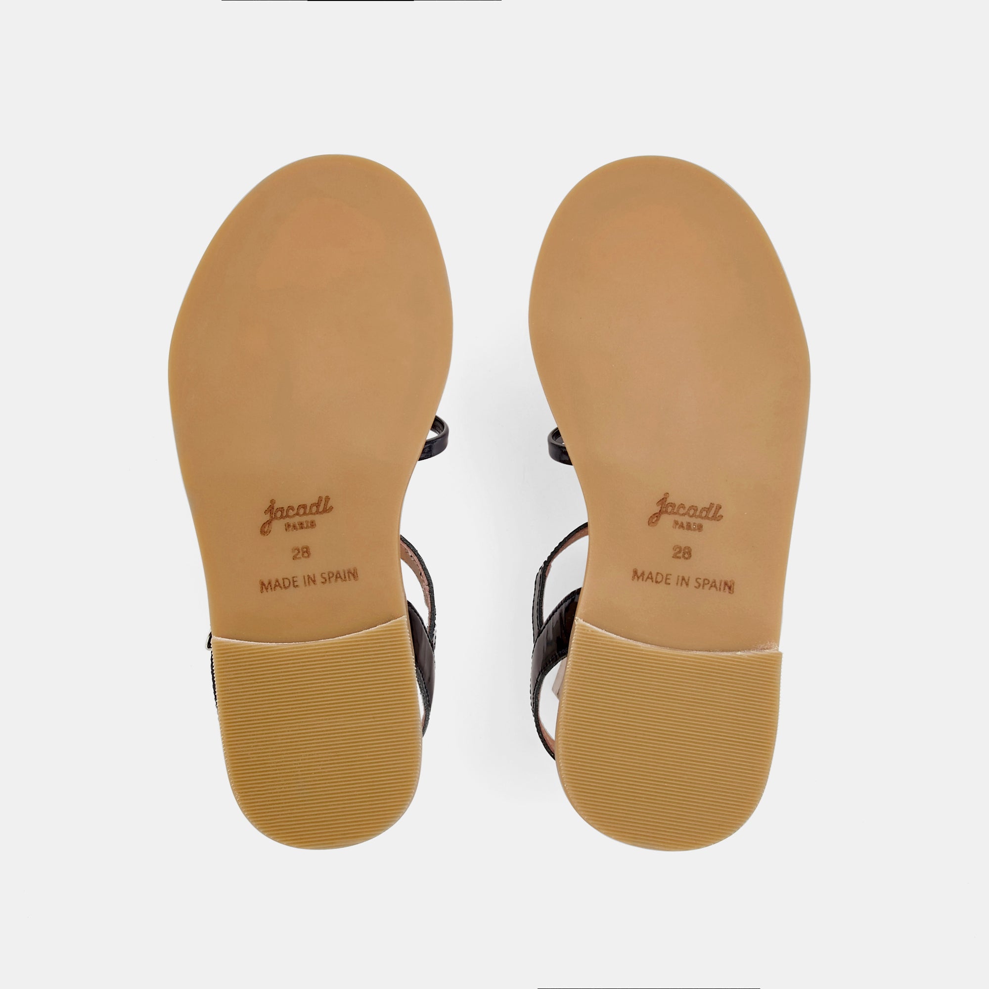 1 QTY / MARINE JACADI CHAUSSURES CUIR BLANDINE