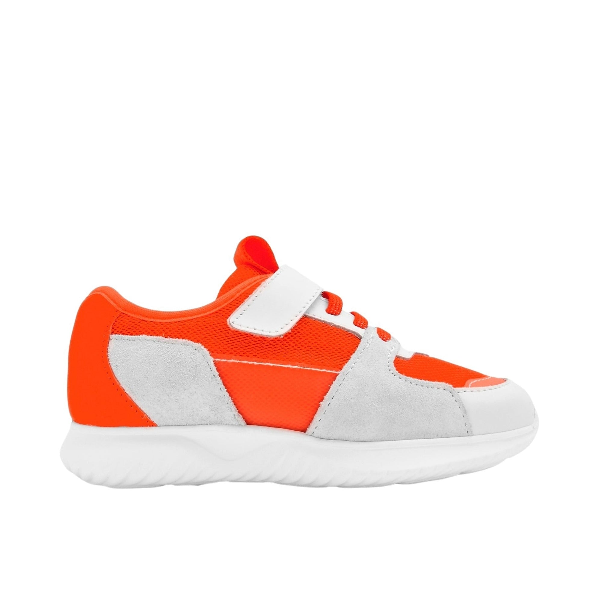 33 QTY / BLANC/ORANGE CHAUSSURES CUIR ECLAIR
