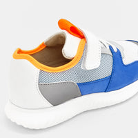 11 QTY / BLANC/BLEU CHAUSSURES CUIR ECLAIR