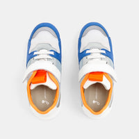 11 QTY / BLANC/BLEU CHAUSSURES CUIR ECLAIR