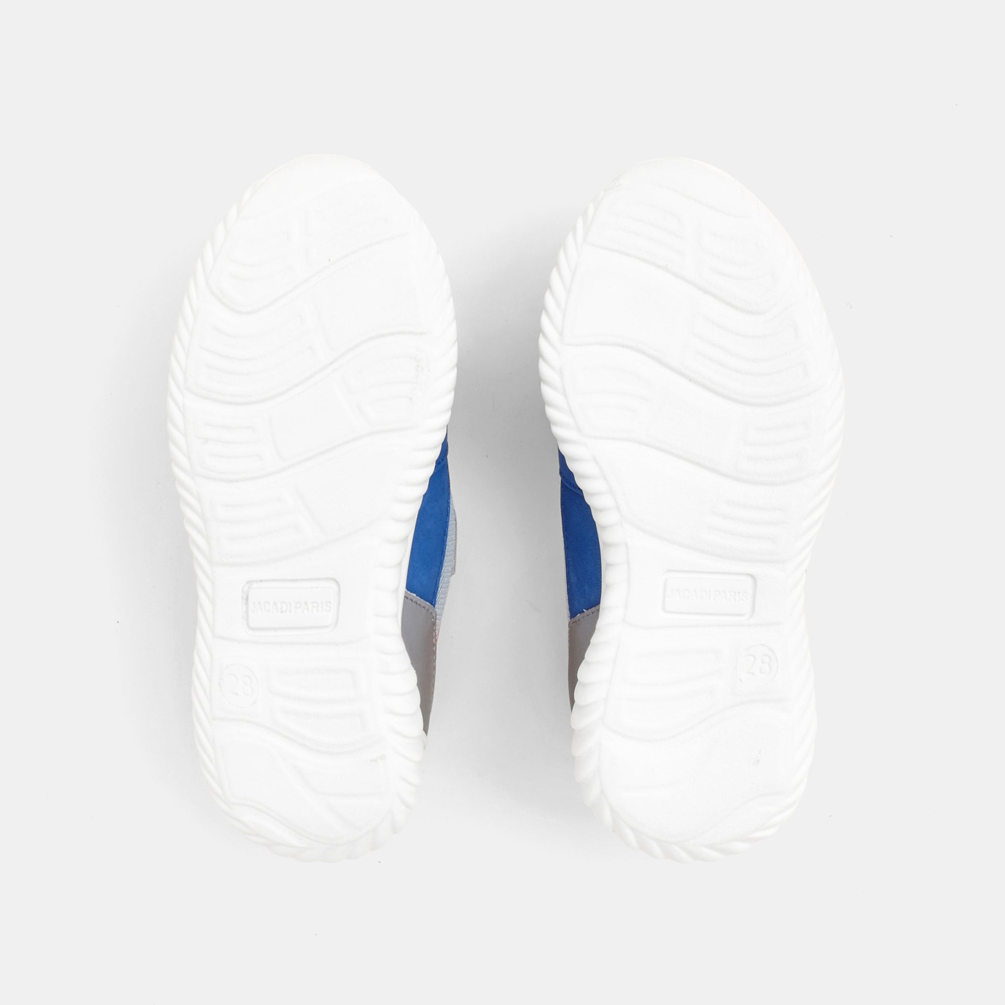 11 QTY / BLANC/BLEU CHAUSSURES CUIR ECLAIR