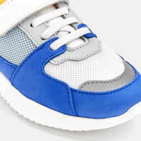 11 QTY / BLANC/BLEU CHAUSSURES CUIR ECLAIR
