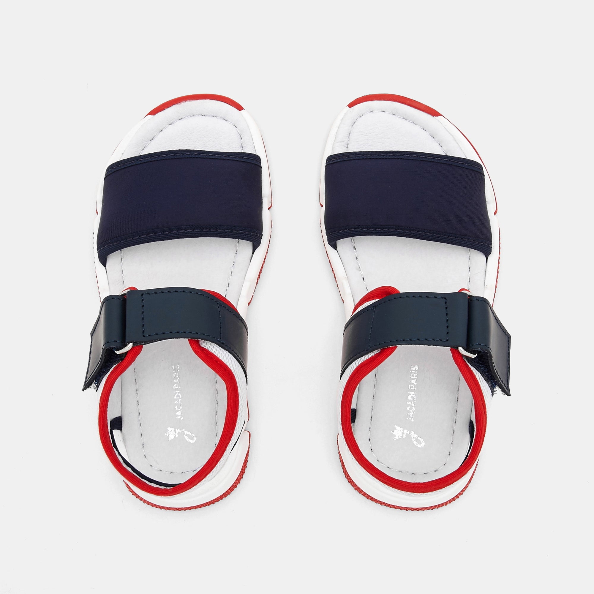 35 QTY / MARINE/ROUGE CHAUSSURES CUIR BOOST