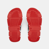 35 QTY / MARINE/ROUGE CHAUSSURES CUIR BOOST