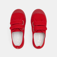 102 QTY / ROUGE VIF CHAUSSURES TOILE BOUSSOLE BIS