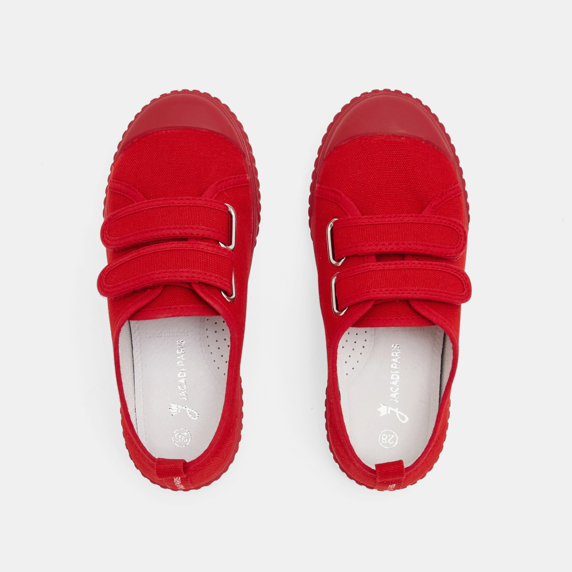 102 QTY / ROUGE VIF CHAUSSURES TOILE BOUSSOLE BIS