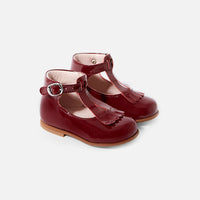 19 QTY / BORDEAUX CHAUSSURES CUIR BRINDILLE VERNIS