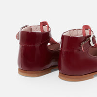 19 QTY / BORDEAUX CHAUSSURES CUIR BRINDILLE VERNIS