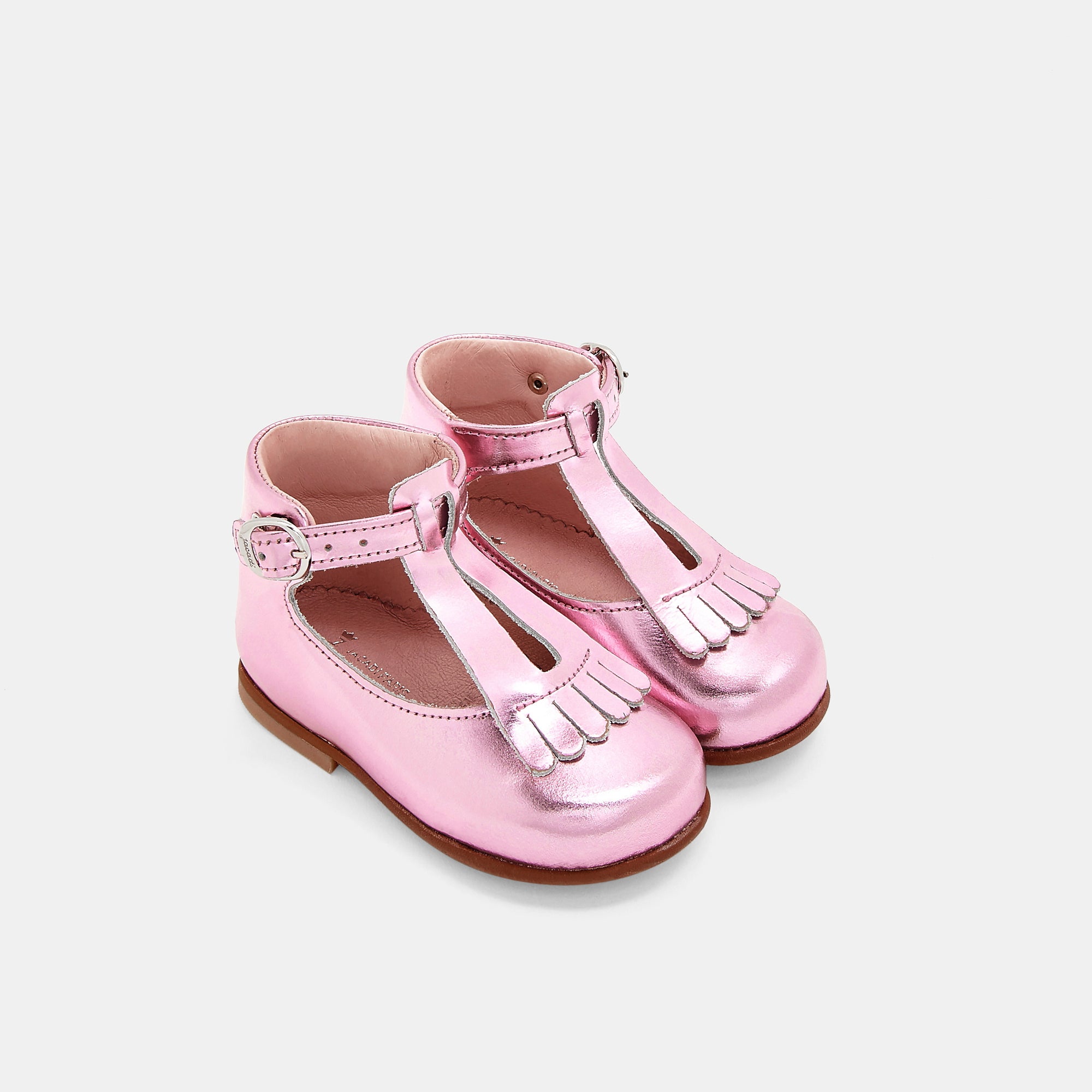 43 QTY / ROSE CHAUSSURES CUIR BRINDILLE MIROIR
