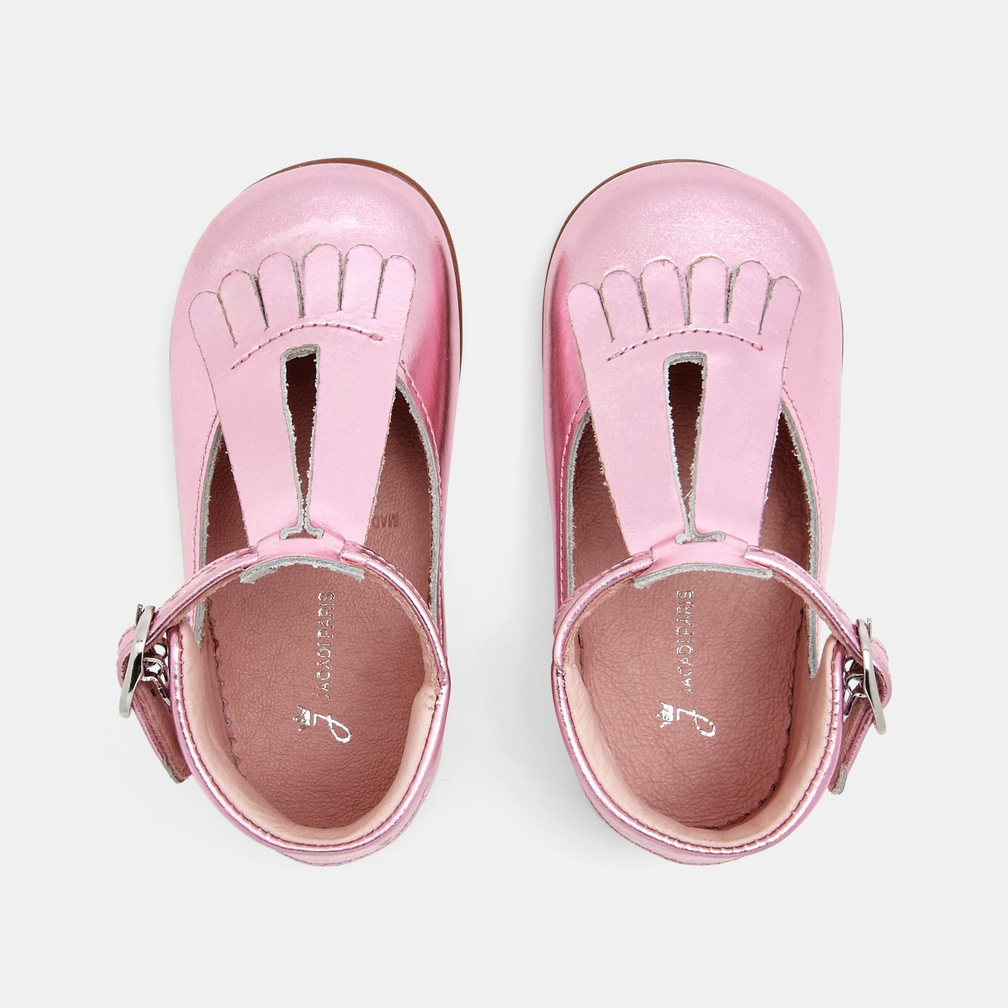43 QTY / ROSE CHAUSSURES CUIR BRINDILLE MIROIR