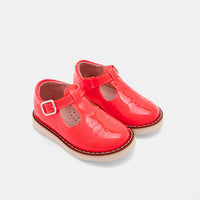 65 QTY / ROSE FLUO CHAUSSURES CUIR BERLINGOT VERNIS