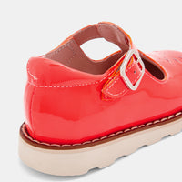 65 QTY / ROSE FLUO CHAUSSURES CUIR BERLINGOT VERNIS