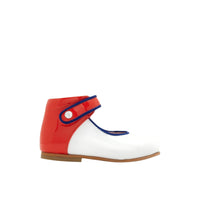 102 QTY / BLANC/ROUGE CHAUSSURES CUIR BANELLE VERNIS