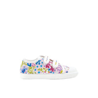 11 QTY / ROSE/MULTICO CHAUSSURES TOILE DONALDETTE