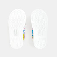 11 QTY / ROSE/MULTICO CHAUSSURES TOILE DONALDETTE