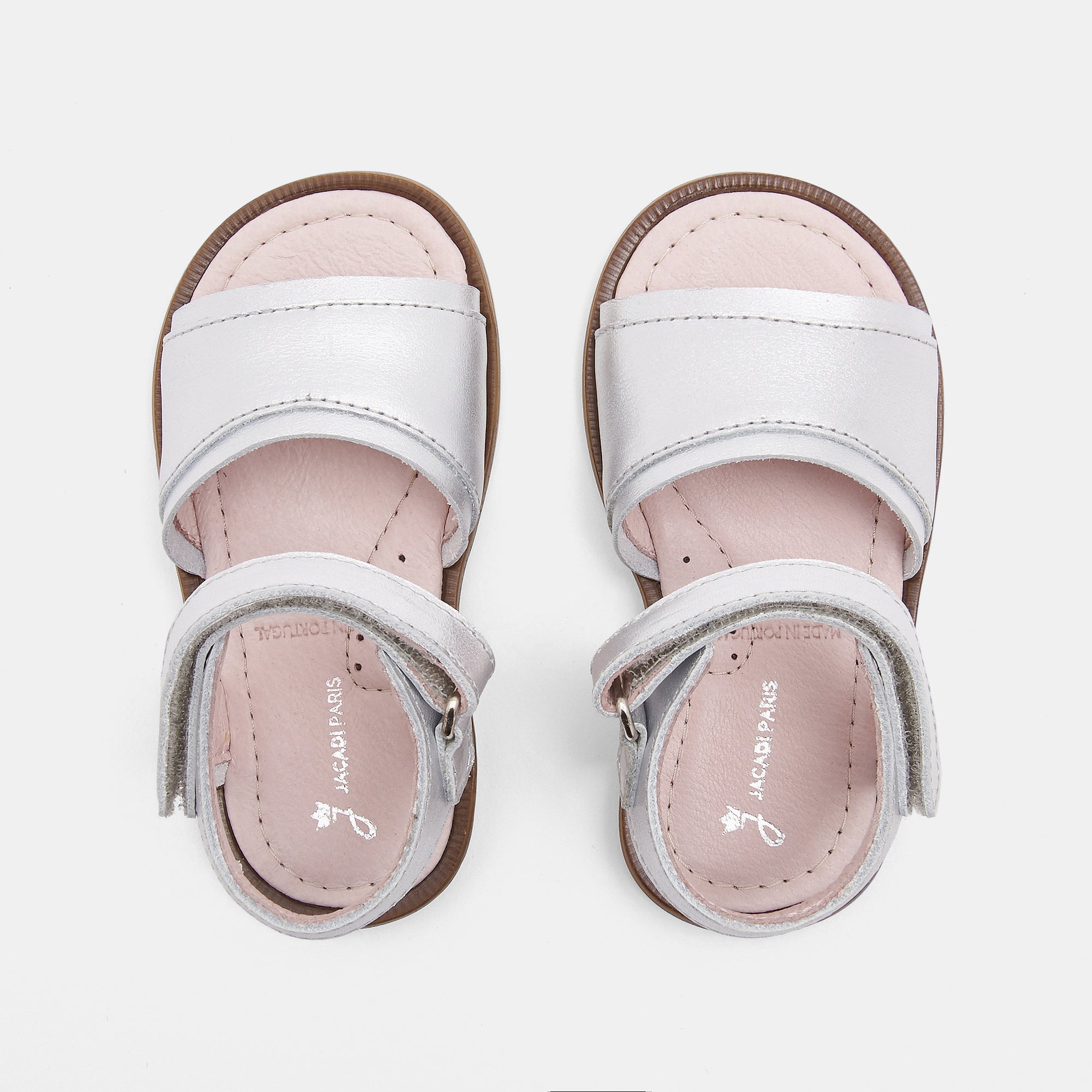 9 QTY / ARGENT CHAUSSURES CUIR BIMBA IRISEE