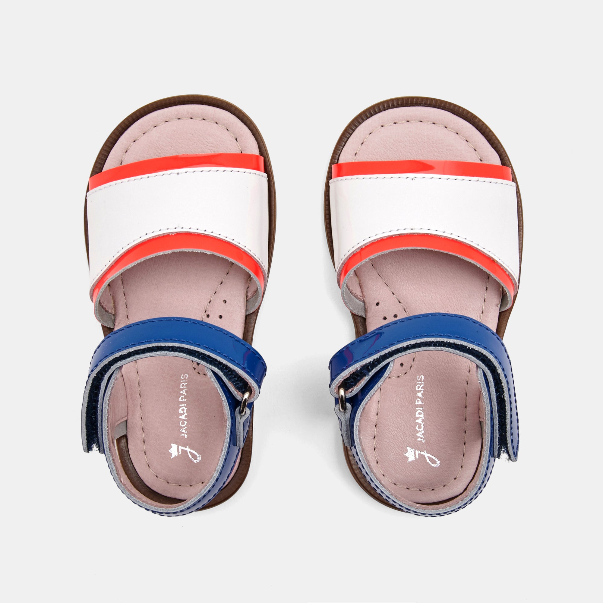 14 QTY / BLANC/BLEU CHAUSSURES CUIR BIMBA VERNIS