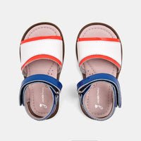 Bimba sandals in patent leather - White & Blue