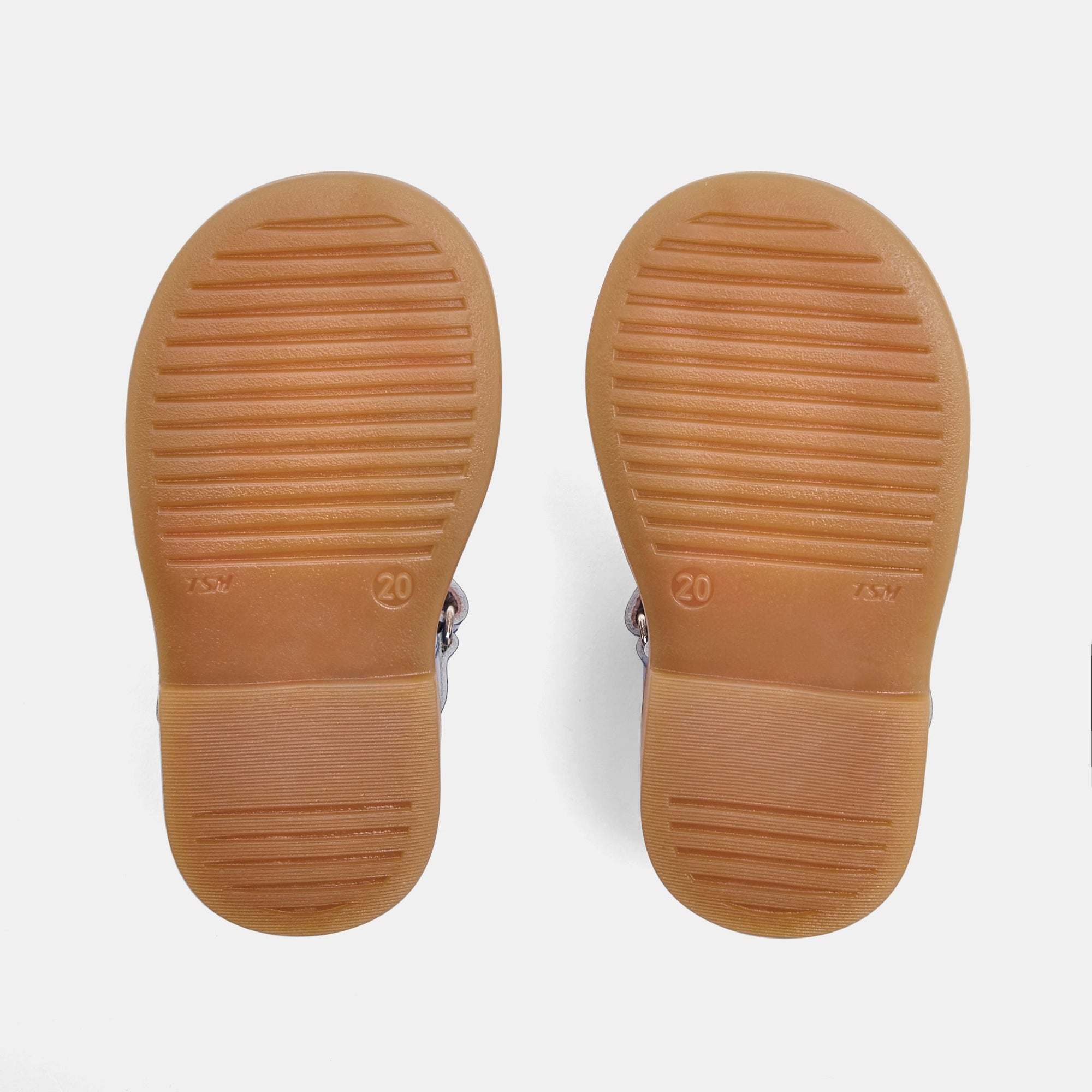 Bimba sandals in patent leather - White & Blue