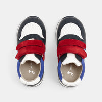 36 QTY / BLANC/BLEU CHAUSSURES CUIR LUCKY BB