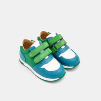 73 QTY / BLANC/VERT CHAUSSURES CUIR LUCKY BB
