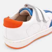 11 QTY / BLANC/BLEU CHAUSSURES CUIR BOBBY