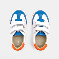 11 QTY / BLANC/BLEU CHAUSSURES CUIR BOBBY