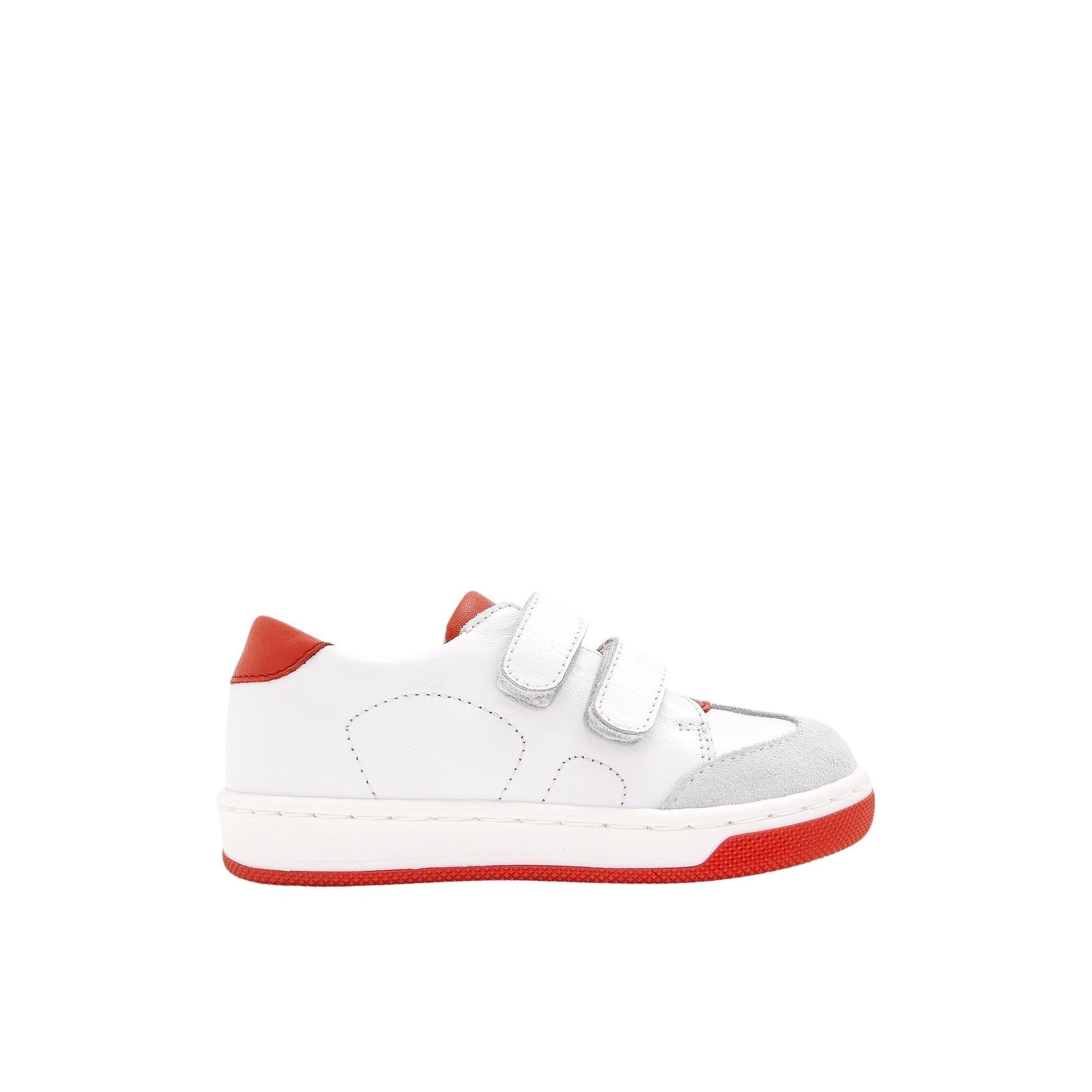 147 QTY / BLANC/ROUGE CHAUSSURES CUIR BOBBY