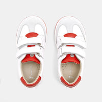 147 QTY / BLANC/ROUGE CHAUSSURES CUIR BOBBY