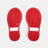 147 QTY / BLANC/ROUGE CHAUSSURES CUIR BOBBY