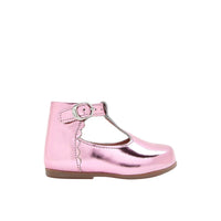 2 QTY / ROSE CHAUSSURES CUIR BOBINE MIROIR