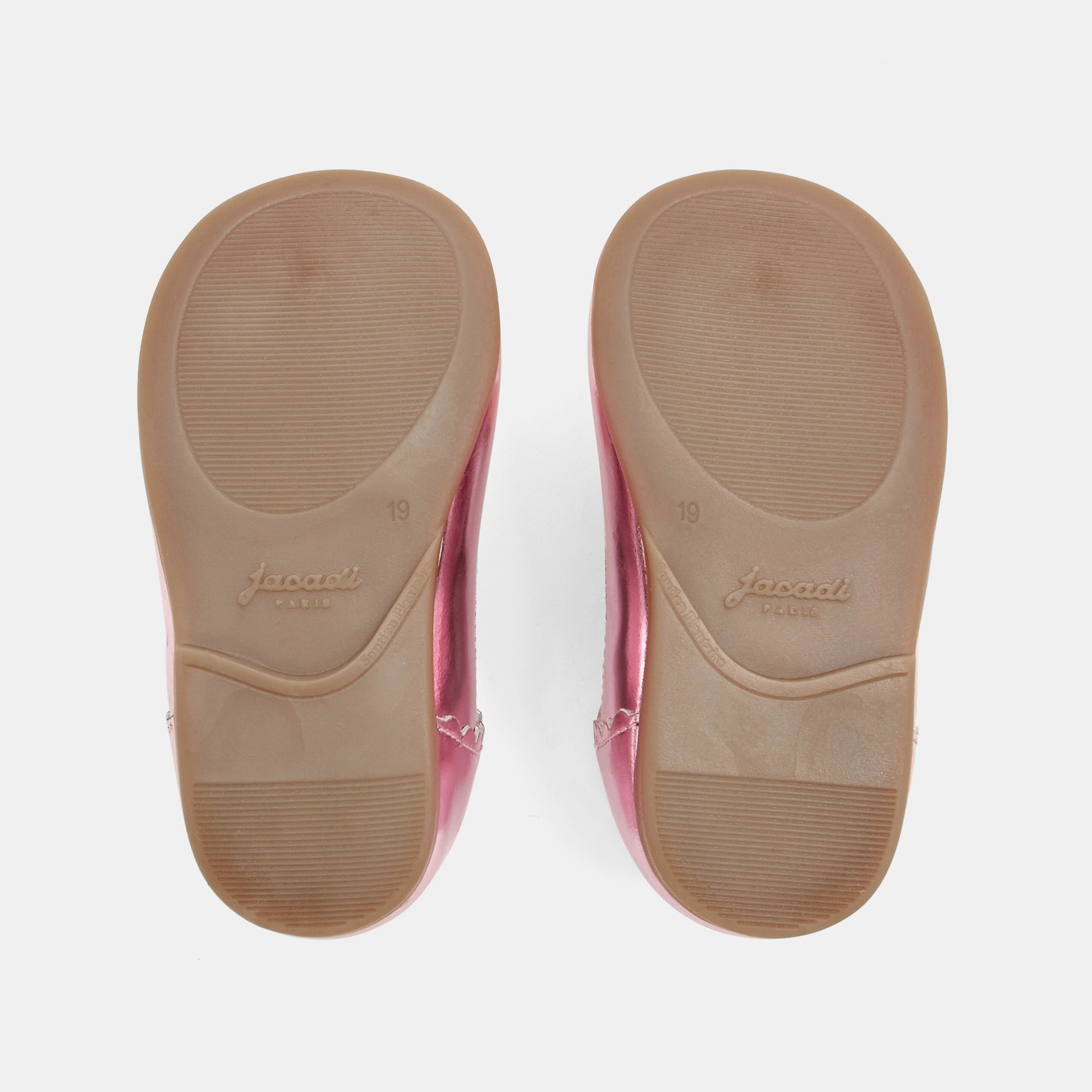 2 QTY / ROSE CHAUSSURES CUIR BOBINE MIROIR