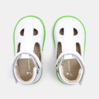 166 QTY / BLANC JACADI CHAUSSURES CUIR BRIAC