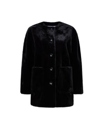 Manteau Penelope en velours - Black