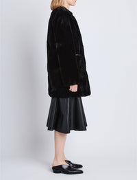 Manteau Penelope en velours - Black